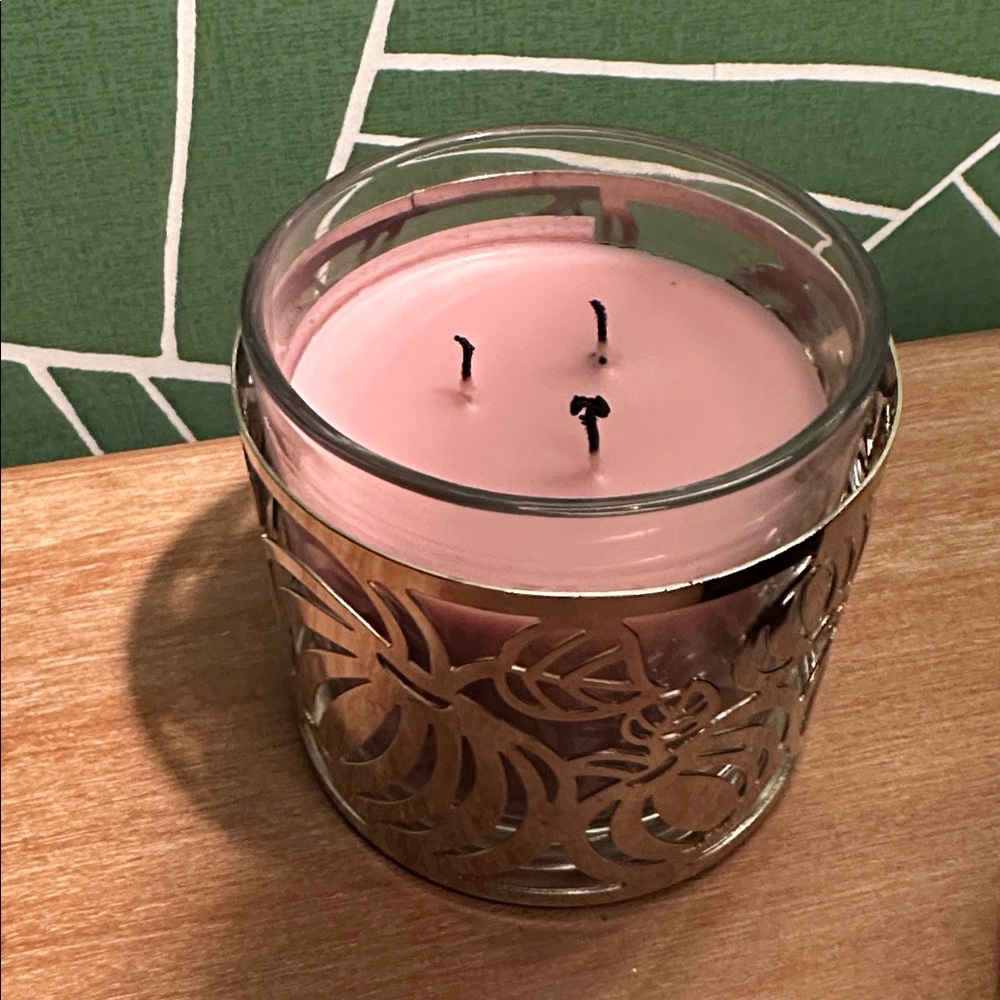 Candle Holder - Silver with Pumpkin Design - Picture 4 of 4